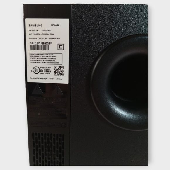 Samsung PS-WJ450 Wireless Subwoofer only!!For HM-HM45 Soundbar - NO power cord - Picture 6 of 9